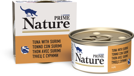 Prime Nature Cat Тунец с Сурими в желе 85 g для кошек