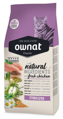 OWNAT Classic Sterilized Cat Курица 4 kg