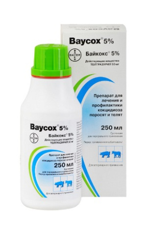 Байкокс 5% суспензия для орального применения 250 мл
