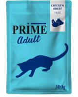Prime Adult Cat Курица и Говядина паштет 100 g для кошек