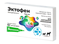 ЭКТОФЕН Пур-он Капли на холку для кошек и собак до 10 кг (1 пипетка х 0,7 мл) 5 шт