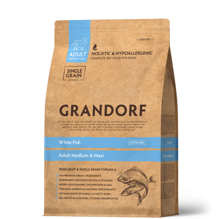 Grandorf Dog White Fish Adult Medium&Maxi 3 kg