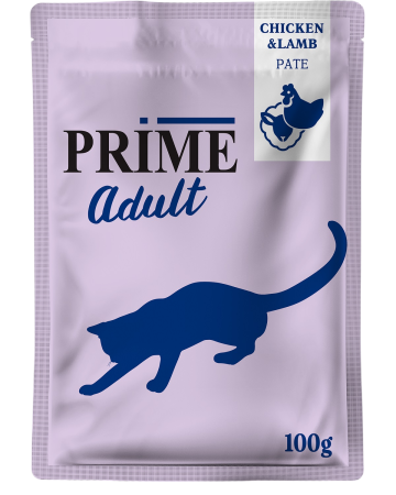 Prime Adult Cat Курица и Ягненок паштет 100 g для кошек