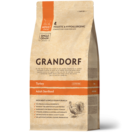 Grandorf Cat Turkey Adult Sterilised 2 kg