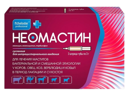 Pchelodar Неомастин суспензия 3 шприца-тубы по 3 гр