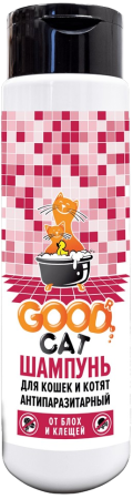 Good Cat Антипаразитарный шампунь от блох и клещей 250 мл