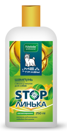 Pchelodar Шампунь Stop Линька с Мёдом и Лопухом 250 ml