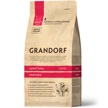 Grandorf Cat Lamb & Turkey Adult Indoor 2 kg