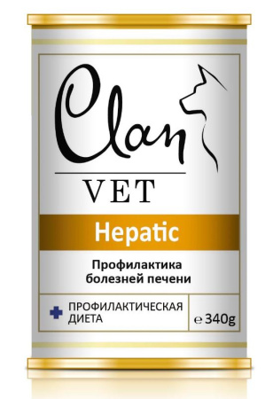 Clan Vet Dog Hepatic при печеночной недостаточности 340 g
