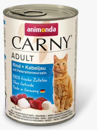 Animonda Carny Adult Говядина с Треской и петрушкой 400 g для кошек