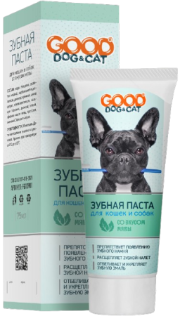 Good Dog&Cat зубная паста со вкусом мяты 75 мл