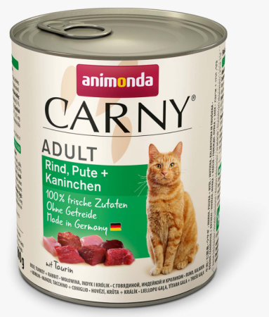 Animonda Carny Adult Говядина с Индейкой и Кроликом 800 g для кошек