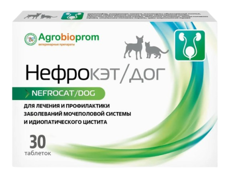 Pchelodar Нефрокэт/дог для профилактики мочекаменной болезни у кошек и собак  30 таблеток